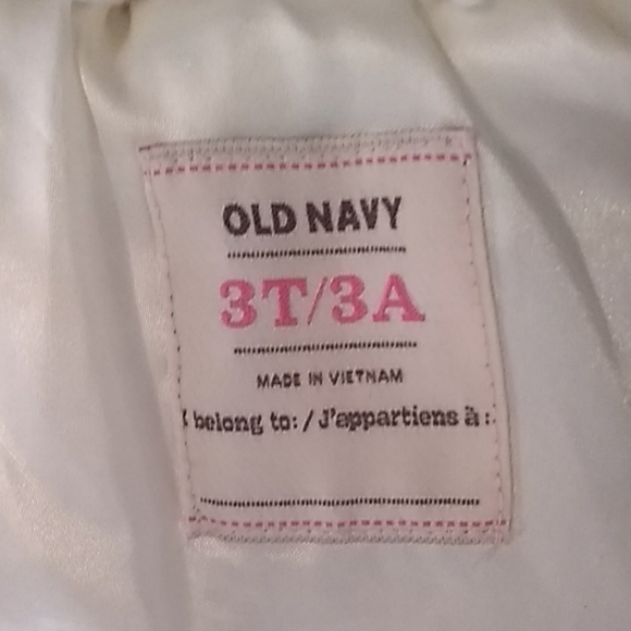 Old Navy Fluffy White Jacket 3T - Picture 5 of 6